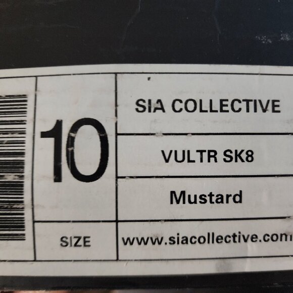 NWT IOB SIA Collective vulture sk8 Mustard - Picture 3 of 14